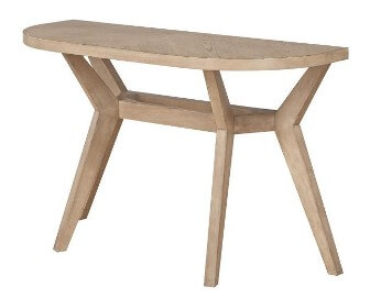 Homelegance Liatris Half-Round Hardwood Console Table