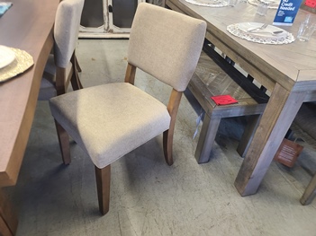 Northridge Home Beige Fabric Side Chairs (set of 2)