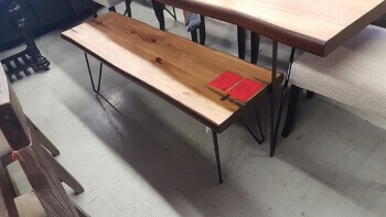Coaster Live Edge Bench
