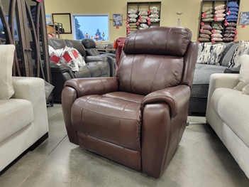 Synergy Livorno Chocolate Leather Power Recliner