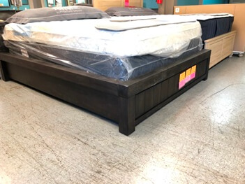 Modus Heath Rustic Basalt Grey Finish Queen Low Profile Bed