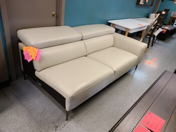 Mossley Light Grey One-Arm Sofa