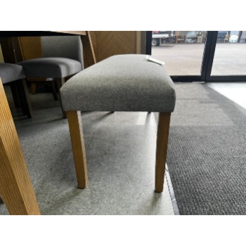 Modus Mabell Dining Bench with Grey Upholstery