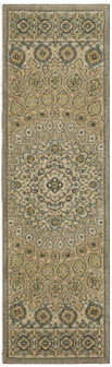 Karastan Mahon Willow Grey 28 x 94 Area Rug Runner (Touchstone Collection)