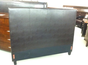 Mambo Chocolate Leatherette Queen Headboard