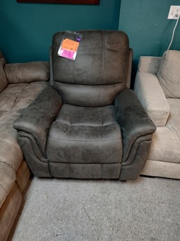 Living Style Mason Charcoal Microsuede Rocker/Recliner