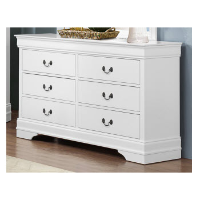 Homelegance Mayville White 6-Drawer Dresser (blemished)