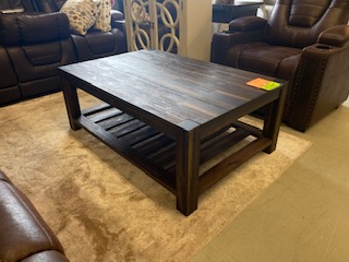 Modus Meadow Brick Brown Rosewood Rectangular Coffee Table (blemished)