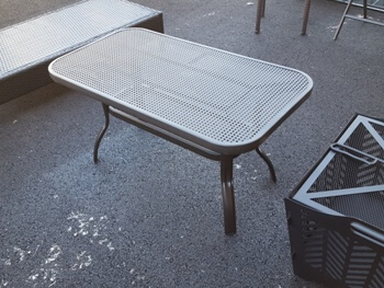 Outdoor Chocolate Metal Coffee Table