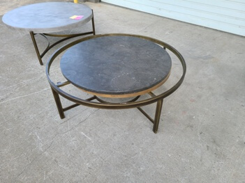 Modus Round Marble & Metal Coffee Table (blemish)