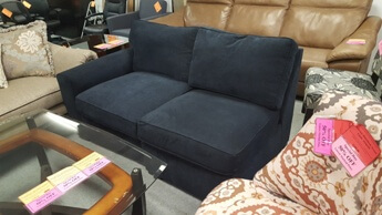 Jonathan Louis Caprice Midnight 2-Piece One-Arm Loveseat
