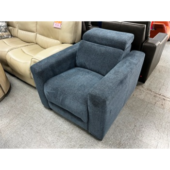 Jason Furniture Midnight Fabric Dual Power Recliner