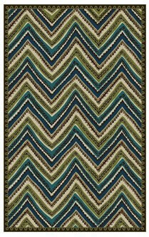 Mohawk Missoni Teal 5 x 8 Area Rug