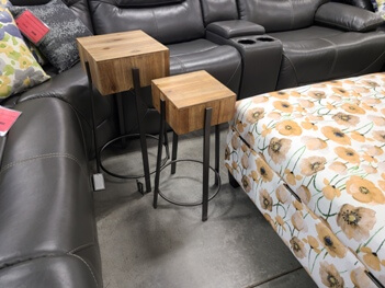 Crestview Montana Hardwood Accent Tables (set of 2)