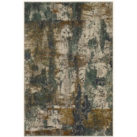Karastan Montreal Cave Creek Denim Area Rug 5-3 x 7-10