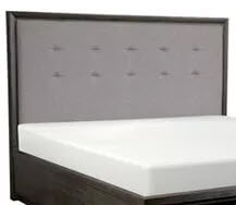 Casana Morgan Dark Cappuccino & Fabric King/Cal King Headboard