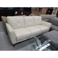 Violino Myia Cream Leather Sofa