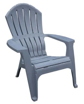 Dark Blue Plastic Adirondack Chair