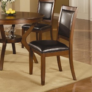Coaster Nelms Hardwood & Faux Leather Side Chairs (set of 2)