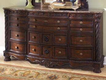 Ashley Signature Design Northshore Dresser with Marble Top