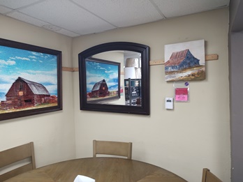 Furniture of America Northville Dark Cherry Finish Mirror