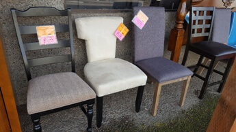 Homelegance Ivory Microsuede Side Chair with Contoured Back Accents
