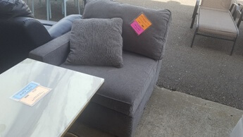 Jonathan Louis Radley Charcoal One-Arm Chair