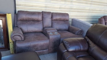 Homelegance Aggiano Dark Brown Console Sofa (does not recline)