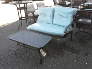 Outdoor Chocolate Metal Coffee Table