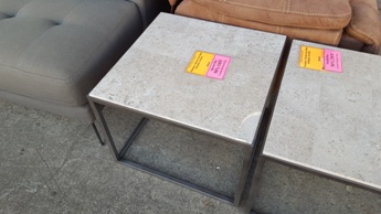 Hammary Marble Top End Table (blemish)