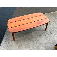 Stanley Ranger Hardwood Outdoor Coffee Table with Contoured Edges