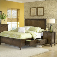 Modus Paragon Truffle Cal King Platform Storage Bed