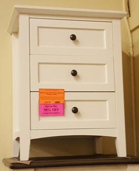 Modus Paragon White 2-Drawer Nightstand (blemish)