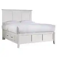 Modus Paragon White Queen Platform Storage Bed