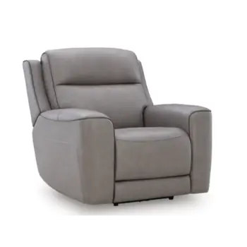 Ashley Premium 5Z Coin Leather Zero-Gravity Dual Power Recliner with Heat & Massage