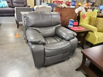 Homelegance Pecos Charcoal Gel Match Leather Power Recliner