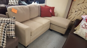 Homelegance Synnove Beige Sofa with Reversible Chaise
