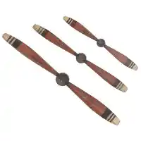 Distressed Metal Propellers Wall Art (set of 3)