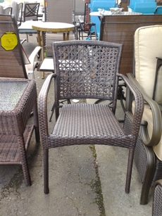 Outdoor PVC Wicker Arm Chair