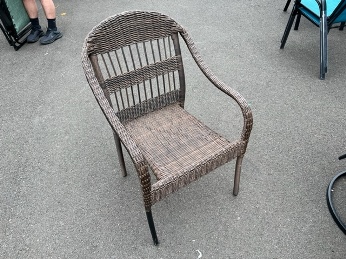 Outdoor PVC Wicker Arm Chair