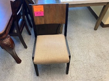 Ramona Two-Tone Side Chair with Contoured Back