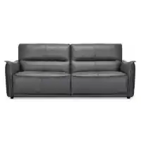 Violino Rangers Charcoal Leather Dual Power Reclining Sofa