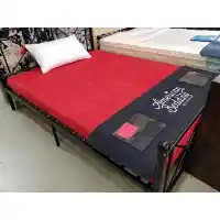 BedTech 5-Inch Gel-Infused Memory Foam Full Mattress with Red Cover