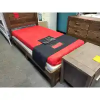 BedTech 5-Inch Gel-Infused Memory Foam Twin Mattress with Red Cover