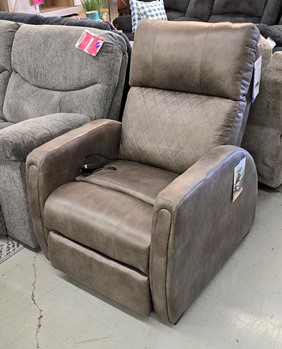 Catnapper Relaxer Taupe Lay-Flat Triple Power Recliner with Heat, Massage & Zero-Gravity