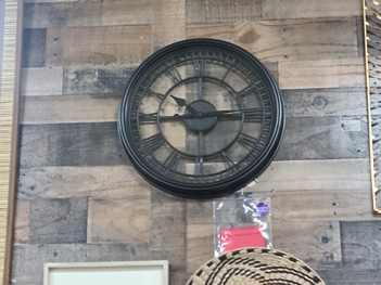 Black Roman Numerals Wall Clock