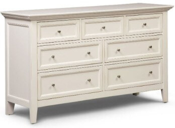 Pulaski Sanibel White 7-Drawer Dresser