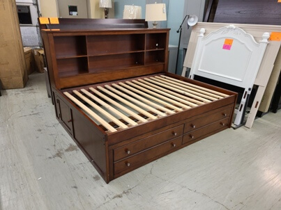 New Classic Seaside Espresso Full Storage Bed