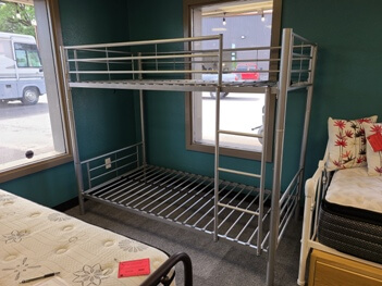 Coaster Silver Metal Twin Bunk Bed