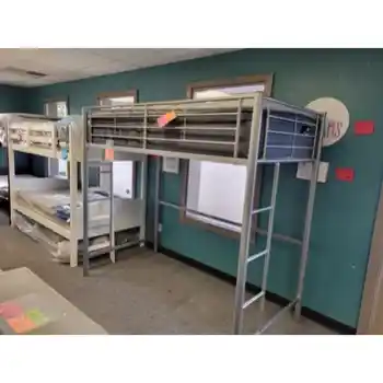 Stanley Ranger Premium Silver Metal Twin Loft Bed